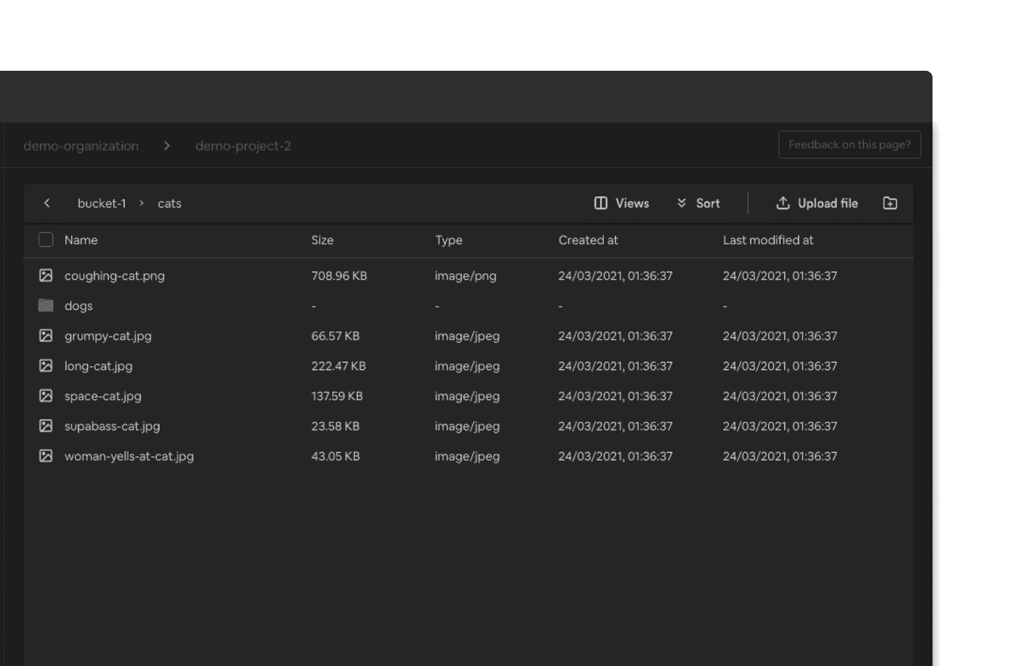 List view